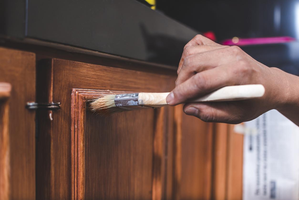 Cabinet refinishing image 5
