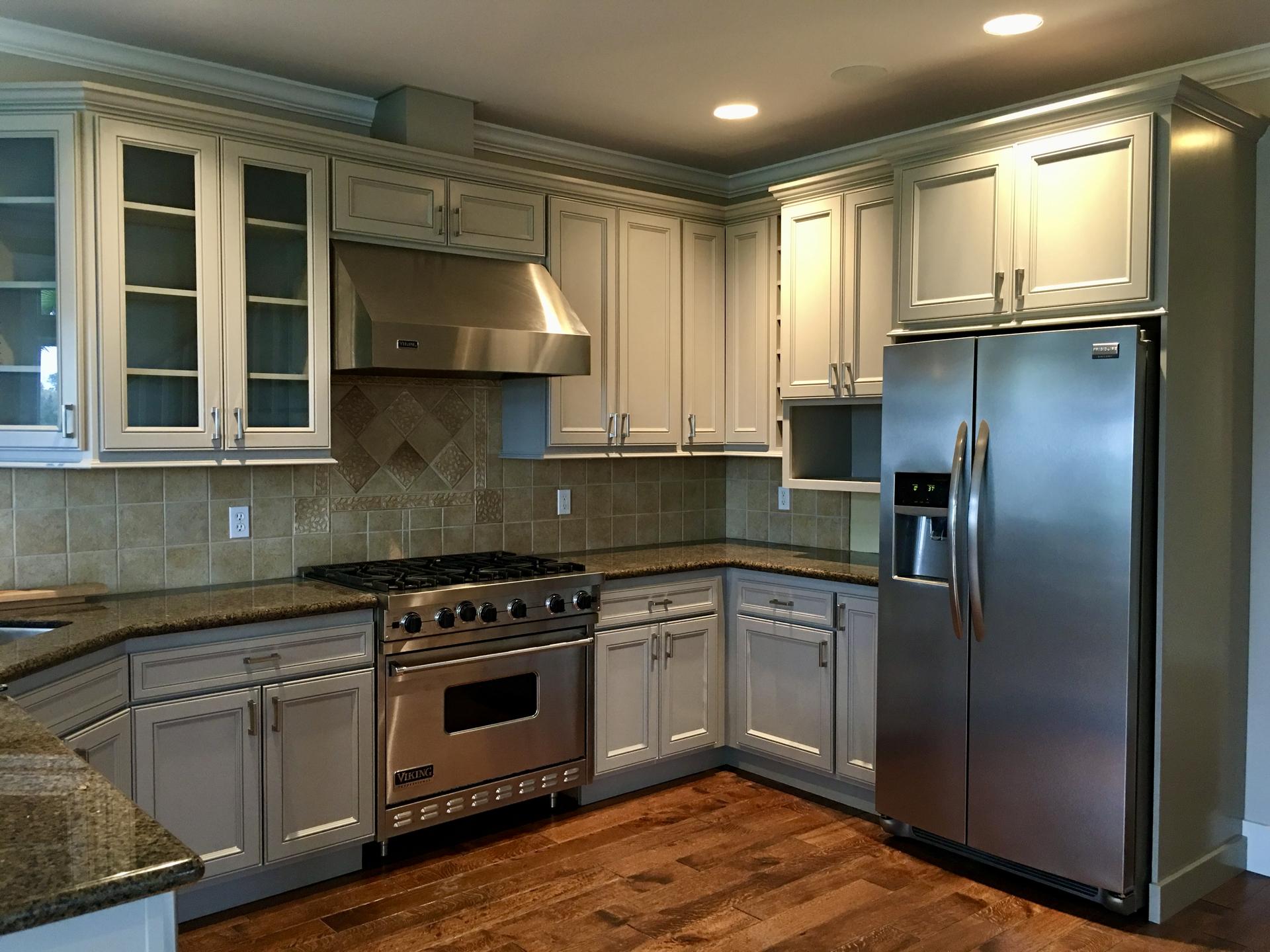 Cabinet refinishing prep and finish