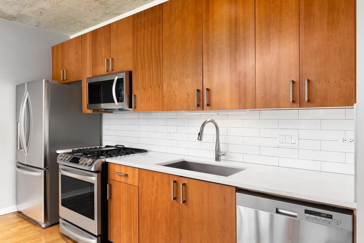 Cabinet refinishing image 2